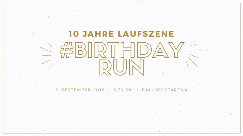 Logo von  #BirthdayRun der Laufszene